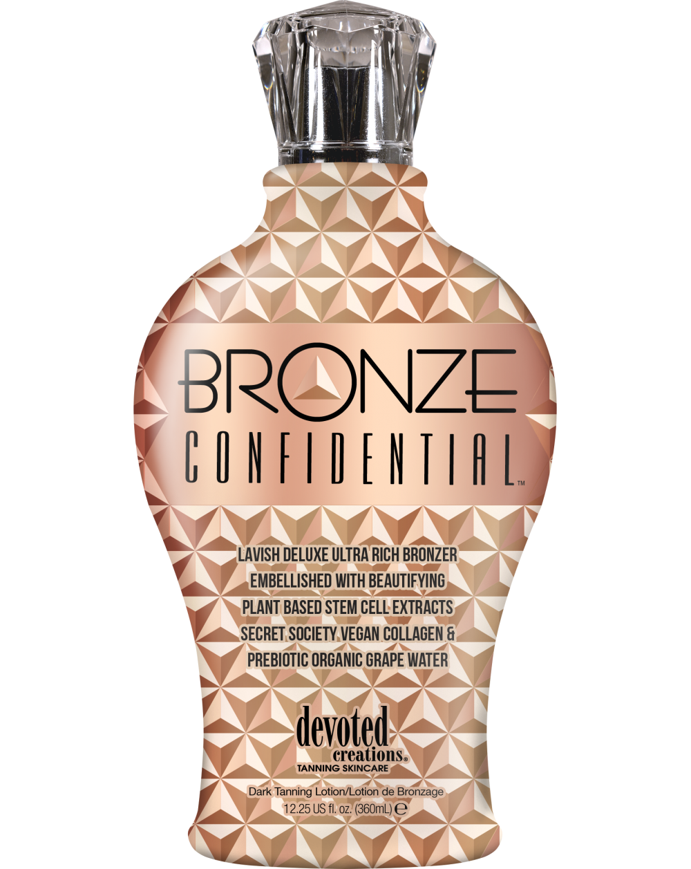 Bronze Confidential ™-Soliariumo kremai-Devoted Creations kolekcija